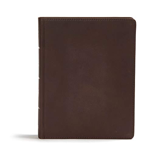 CSB Study Bible, Brown Genuine Leather: Faithful and True by Csb Bibles by Holman, Leather book cover