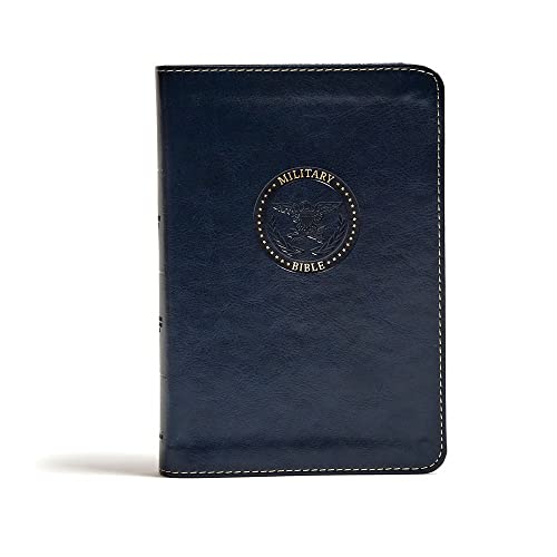 CSB Military Bible, Navy Blue Leathertouch by Csb Bibles by Holman, Imitation Leather book cover