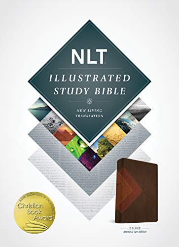 Illustrated Study Bible-NLT by New Living Translation, Imitation Leather book cover