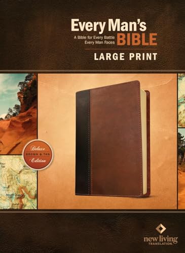 Every Man's Bible-NLT-Large Print by New Living Translation, Imitation Leather book cover