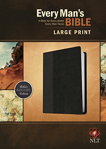 Every Man's Bible-NLT-Large Print by New Living Translation, Imitation Leather book cover