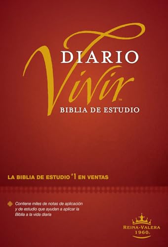 Biblia de Estudio del Diario Vivir Rvr60 (Revised) by Tyndale, Hardcover book cover