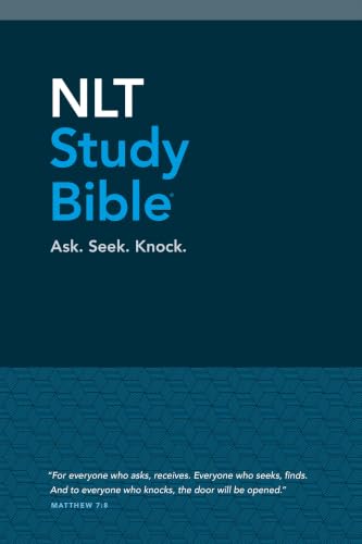NLT Study Bible by New Living Translation, Hardcover book cover