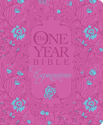 The One Year Bible Creative Expressions, Deluxe by New Living Translation, Hardcover book cover