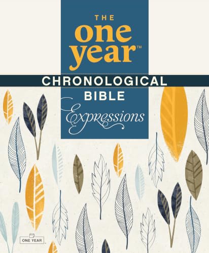The One Year Chronological Bible Creative Expressions by New Living Translation, Paperback book cover