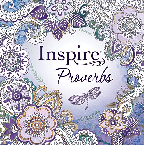 Inspire: Proverbs by New Living Translation, Paperback book cover