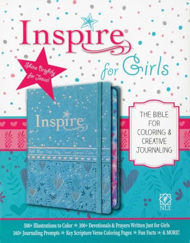 Inspire Bible for Girls NLT by New Living Translation, Imitation Leather book cover