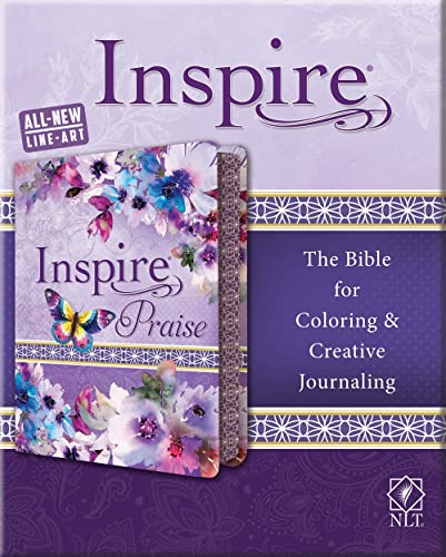 Inspire Praise Bible NLT, Feminine Deluxe by New Living Translation, Imitation Leather book cover