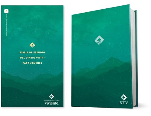 Biblia de Estudio del Diario Vivir Para Jovenes Ntv Con Filament (Tapa Dura, Verde, Letra Roja) by Tyndale, Hardcover book cover