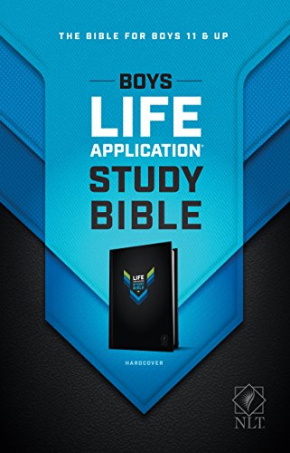 Boys Life Application Study Bible NLT by New Living Translation, Hardcover book cover