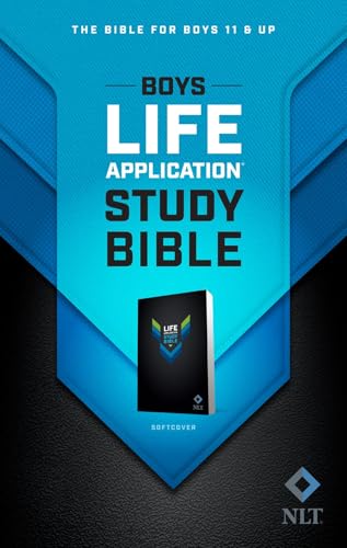 Boys Life Application Study Bible NLT by New Living Translation, Paperback book cover