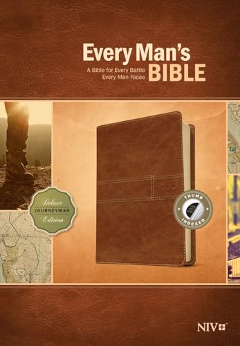 Every Man's Bible NIV, Deluxe Journeyman Edition by Tyndale, Imitation Leather book cover