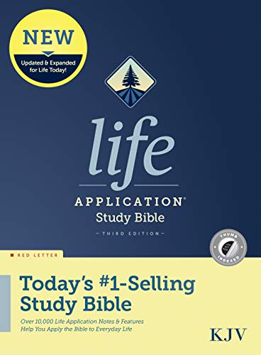 KJV Life Application Study Bible, Third Edition (Hardcover, Indexed, Red Letter) by Tyndale, Hardcover book cover