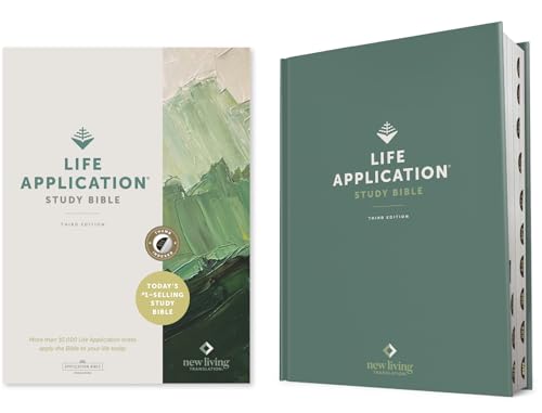 NLT Life Application Study Bible, Third Edition (Red Letter, Hardcover, Indexed) by New Living Translation, Hardcover book cover