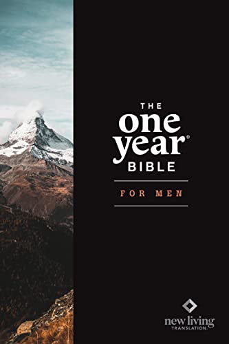 NLT the One Year Bible for Men (Hardcover) by New Living Translation, Hardcover book cover