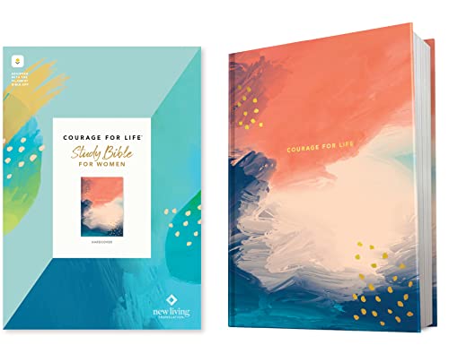 NLT Courage for Life Study Bible for Women, Filament Enabled (Hardcover) by New Living Translation, Hardcover book cover