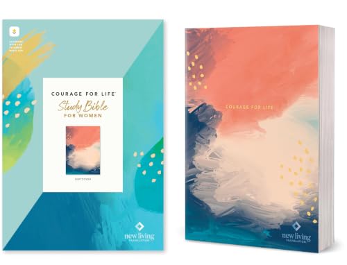 NLT Courage for Life Study Bible for Women, Filament Enabled (Softcover) by New Living Translation, Paperback book cover
