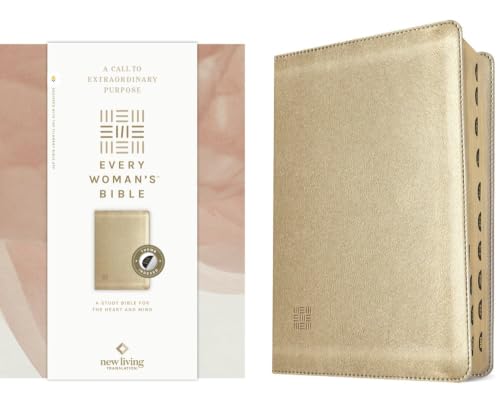 NLT Every Woman's Bible, Filament Enabled (Leatherlike, Soft Gold, Indexed, Red Letter) by New Living Translation, Imitation Leather book cover
