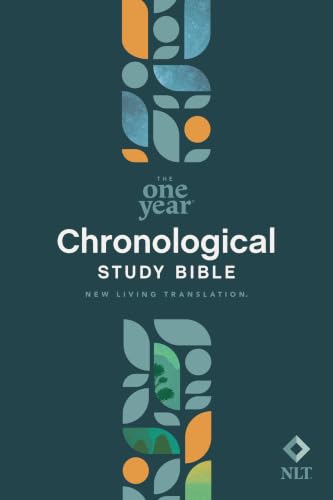 NLT One Year Chronological Study Bible (Softcover) by New Living Translation, Paperback book cover
