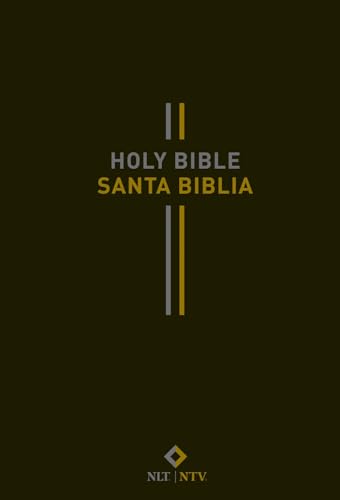 Bilingual Bible / Biblia Bilingue Nlt/Ntv (Hardcover, Black) by Nueva Traduccion Viviente, Hardcover book cover