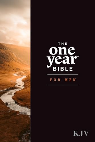 The One Year Bible for Men, KJV (Hardcover) by Tyndale, Hardcover book cover