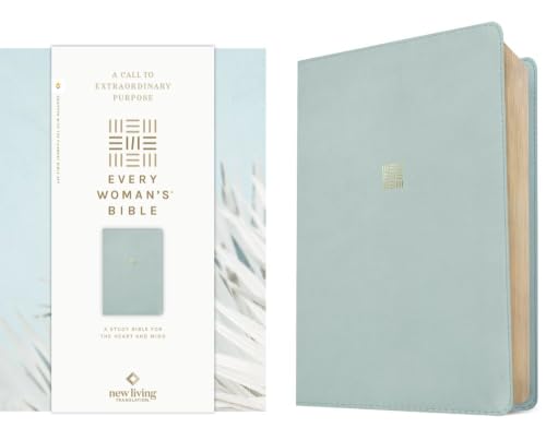NLT Every Woman's Bible, Filament Enabled (Leatherlike, Sky Blue, Red Letter) by New Living Translation, Imitation Leather book cover