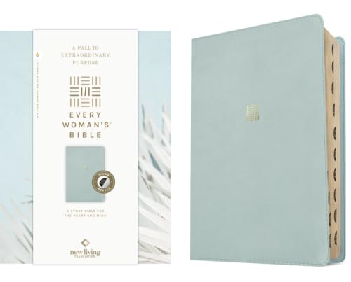 NLT Every Woman's Bible, Filament Enabled (Leatherlike, Sky Blue, Indexed, Red Letter) by New Living Translation, Imitation Leather book cover