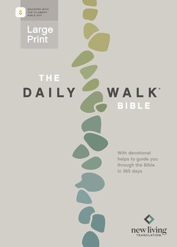 The Daily Walk Bible Large Print Nlt, Filament Enabled (Softcover) by New Living Translation, Paperback book cover