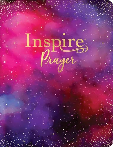 Inspire Prayer Bible Giant Print Nlt, Filament Enabled (Leatherlike, Purple): The Bible for Coloring & Creative Journaling by New Living Translation, Imitation Leather book cover