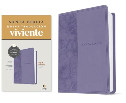 Biblia Valor Premium Ntv Con Filament (Sentipiel, Morado) by Nueva Traduccion Viviente, Imitation Leather book cover