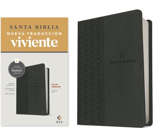Biblia Valor Premium Ntv Con Filament (Sentipiel, Gris) by Nueva Traduccion Viviente, Imitation Leather book cover
