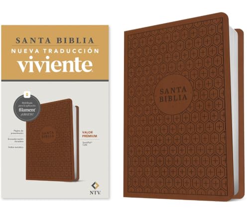 Biblia Valor Premium Ntv Con Filament (Sentipiel, Cafe) by Nueva Traduccion Viviente, Imitation Leather book cover