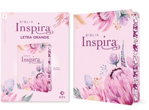Biblia Inspira Ntv, Letra Grande Con Filament (Sentipiel, Primaveral) by Nueva Traduccion Viviente, Imitation Leather book cover