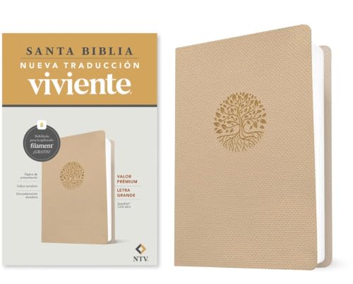 Biblia Valor Premium Ntv, Letra Grande Con Filament (Sentipiel, Cafe Claro) by Nueva Traduccion Viviente, Imitation Leather book cover