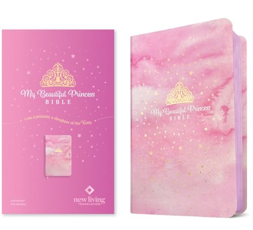 My Beautiful Princess Bible NLT (Leatherlike, Pink Sparkles) by New Living Translation, Imitation Leather book cover