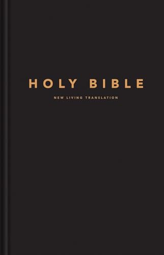 NLT Large Print Pew Bible (Hardcover, Black) by New Living Translation, Hardcover book cover