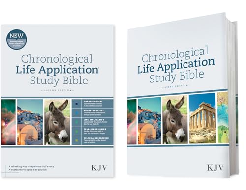 KJV Chronological Life Application Study Bible, Second Edition (Hardcover) by Tyndale, Hardcover book cover
