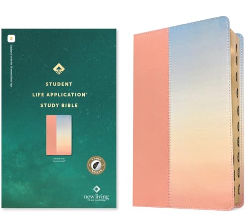NLT Student Life Application Study Bible, Filament Enabled (Leatherlike, Ombre Pink, Indexed, Red Letter) by New Living Translation, Imitation Leather book cover