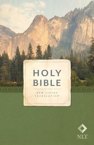 Holy Bible, Economy Outreach Edition, NLT (Softcover, Green) by New Living Translation, Paperback book cover