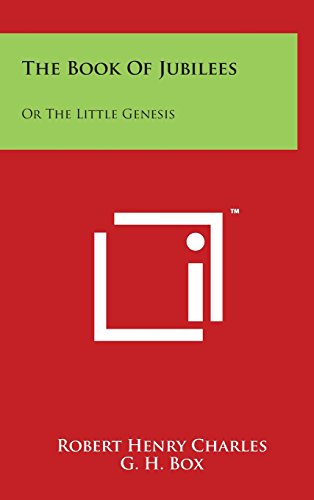 The Book of Jubilees: Or the Little Genesis book cover