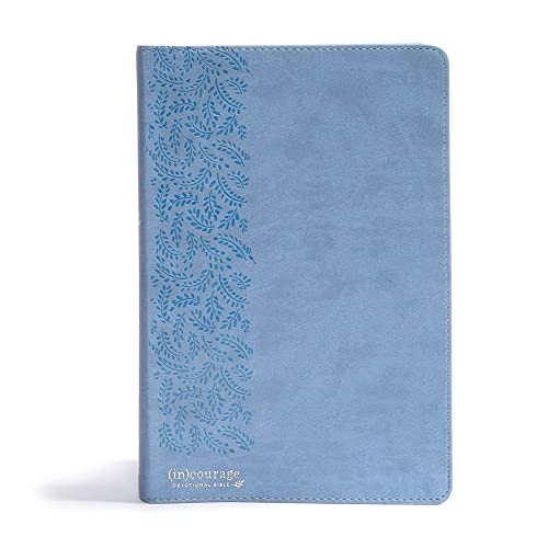 CSB (In)Courage Devotional Bible, Blue Leathertouch Indexed by (in)Courage, Imitation Leather book cover
