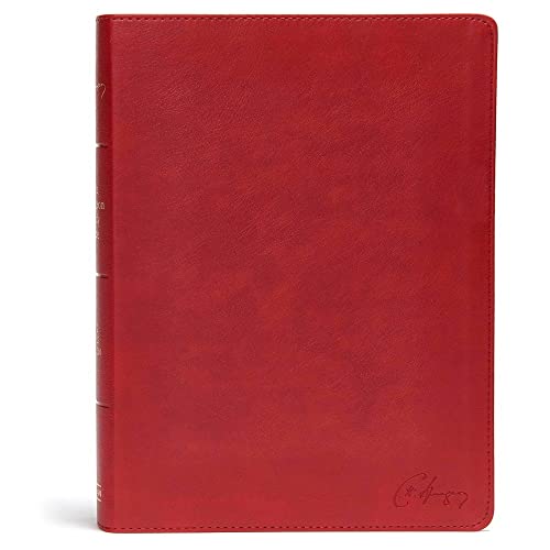 KJV Spurgeon Study Bible, Crimson Leathertouch by Alistair Begg, Imitation Leather book cover