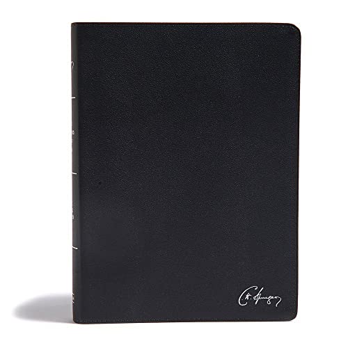 KJV Spurgeon Study Bible, Black Genuine Leather by Holman Bible Publishers, Leather book cover