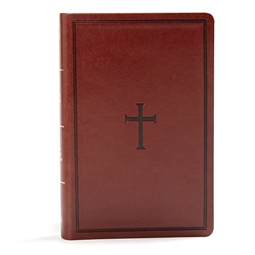 KJV Large Print Personal Size Reference Bible, Brown Leathertouch by Holman Bible Publishers, Imitation Leather book cover