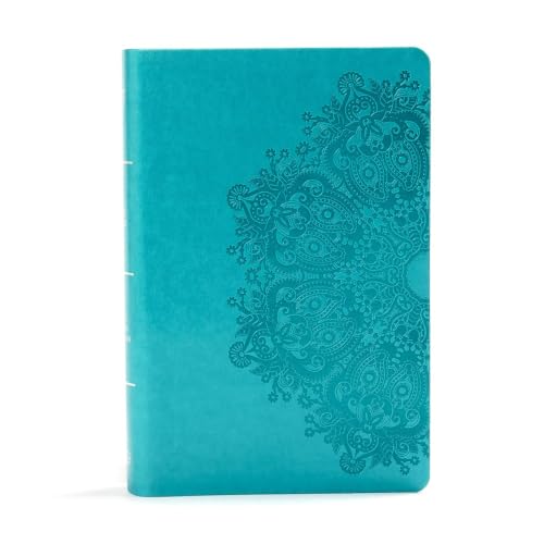 KJV Large Print Personal Size Reference Bible, Teal Leathertouch Indexed by Holman Bible Publishers, Imitation Leather book cover