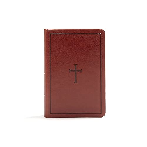 KJV Large Print Compact Reference Bible, Brown Leathertouch by Holman Bible Publishers, Imitation Leather book cover