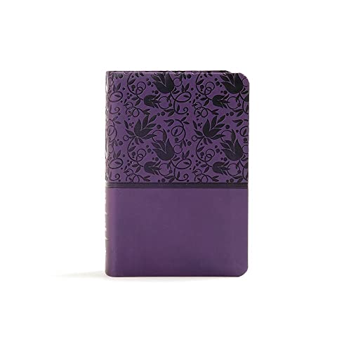 KJV Large Print Compact Reference Bible, Purple Leathertouch by Holman Bible Publishers, Imitation Leather book cover