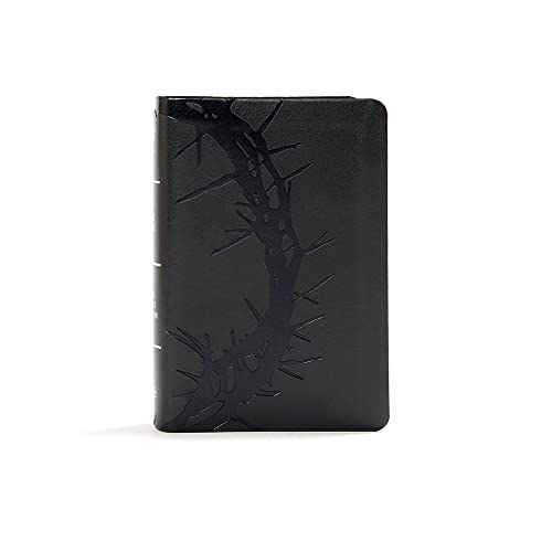 KJV Large Print Compact Reference Bible, Charcoal Leathertouch by Holman Bible Publishers, Imitation Leather book cover