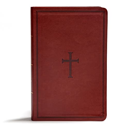 KJV Giant Print Reference Bible, Brown Leathertouch, Indexed by Holman Bible Publishers, Imitation Leather book cover