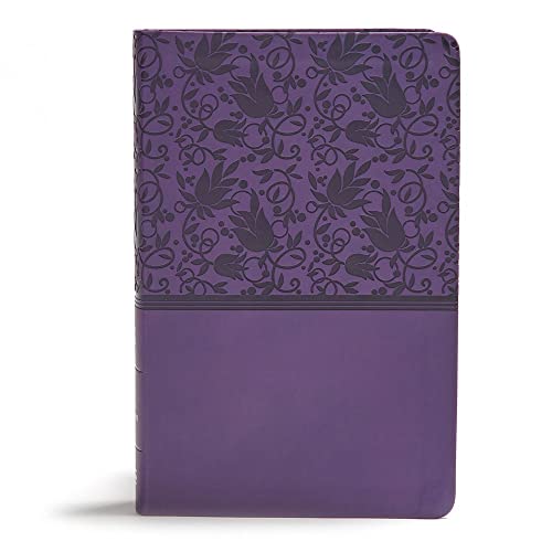 KJV Giant Print Reference Bible, Purple Leathertouch, Indexed by Holman Bible Publishers, Imitation Leather book cover